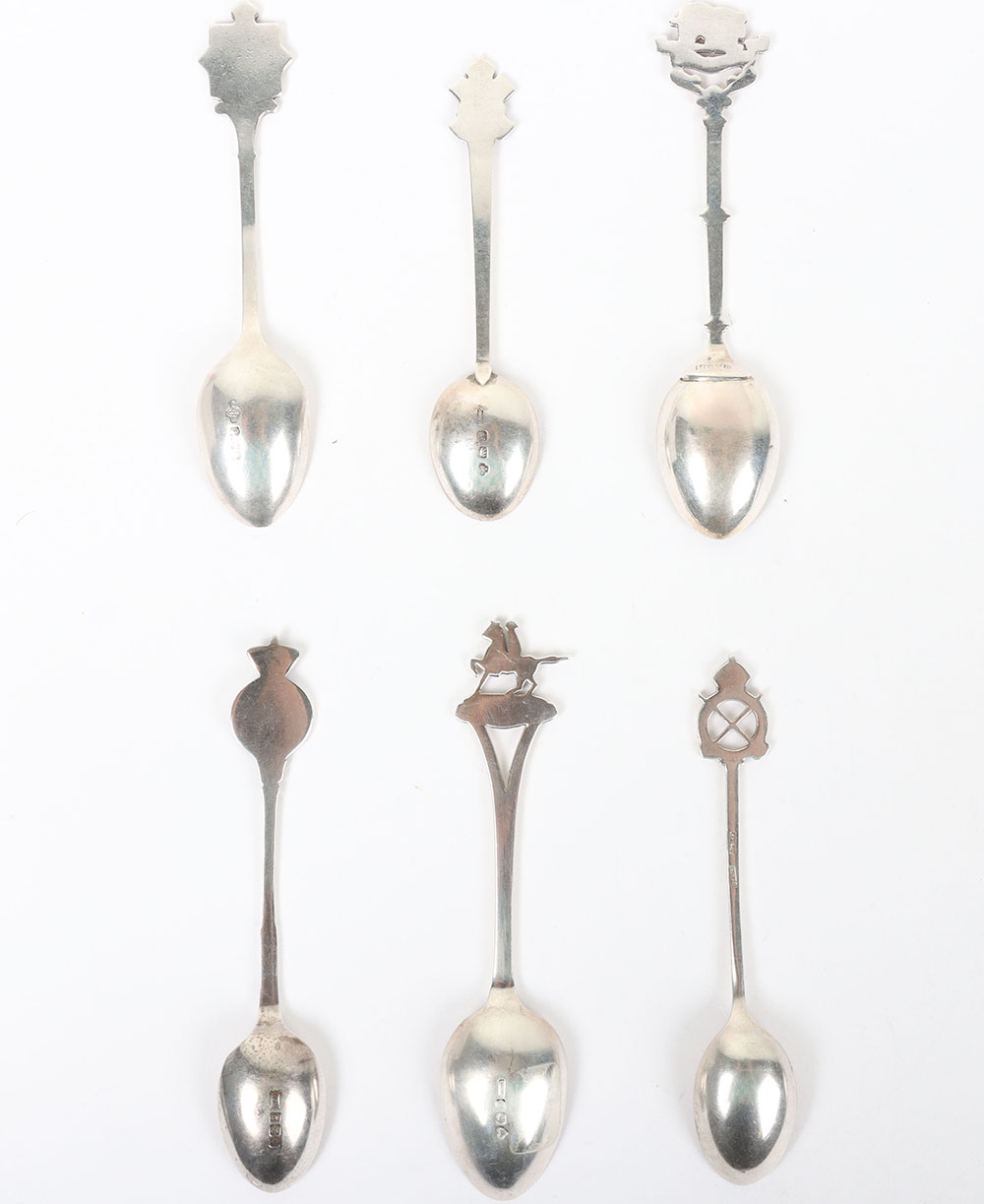 Hallmarked  Silver Regimental Spoons - Bild 4 aus 6