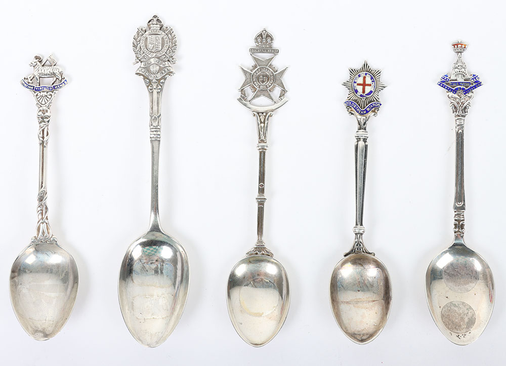 Hallmarked  Silver Regimental Spoons - Bild 2 aus 3