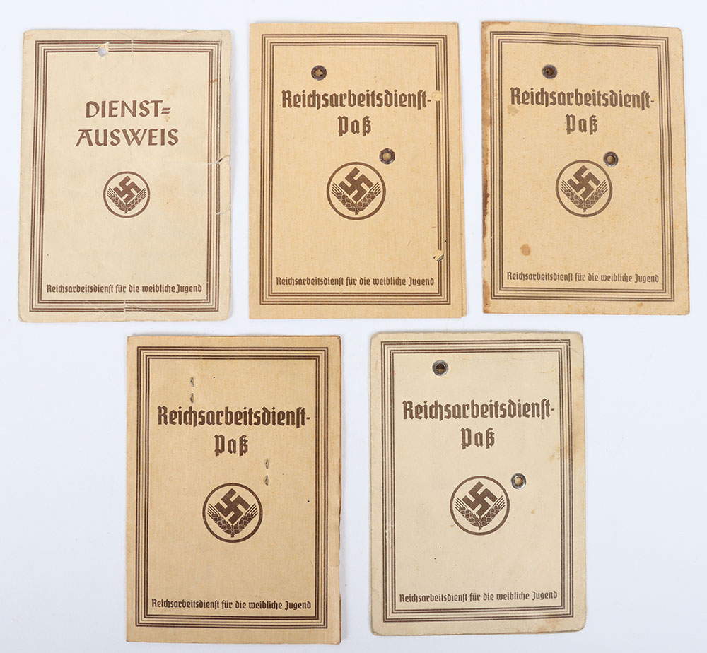 Third Reich German RAD Labour Service Female Identity Cards - Image 2 of 5