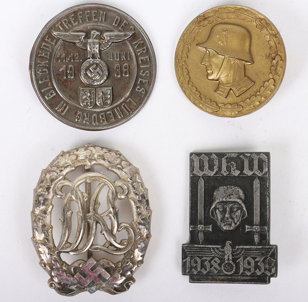 Third Reich German DRL Silver Badge and Day Badges - Image 2 of 5