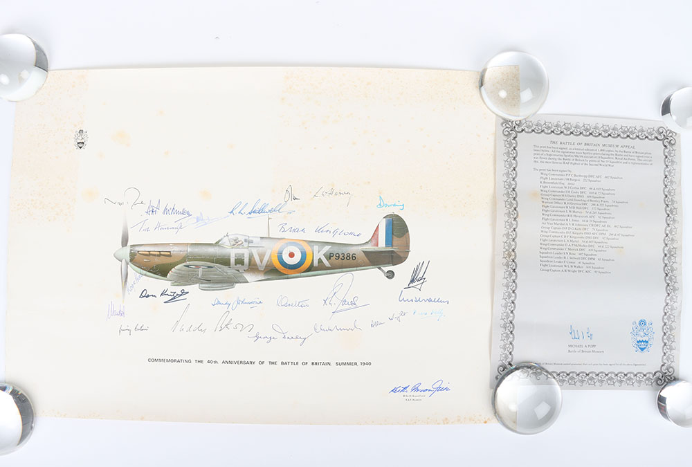 Battle of Britain Signed Print Limited Edition