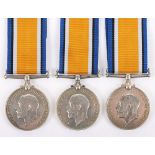 3x WW1 British War Medals