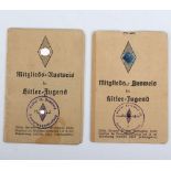 Third Reich German BDM / Hitler Youth ID Cards