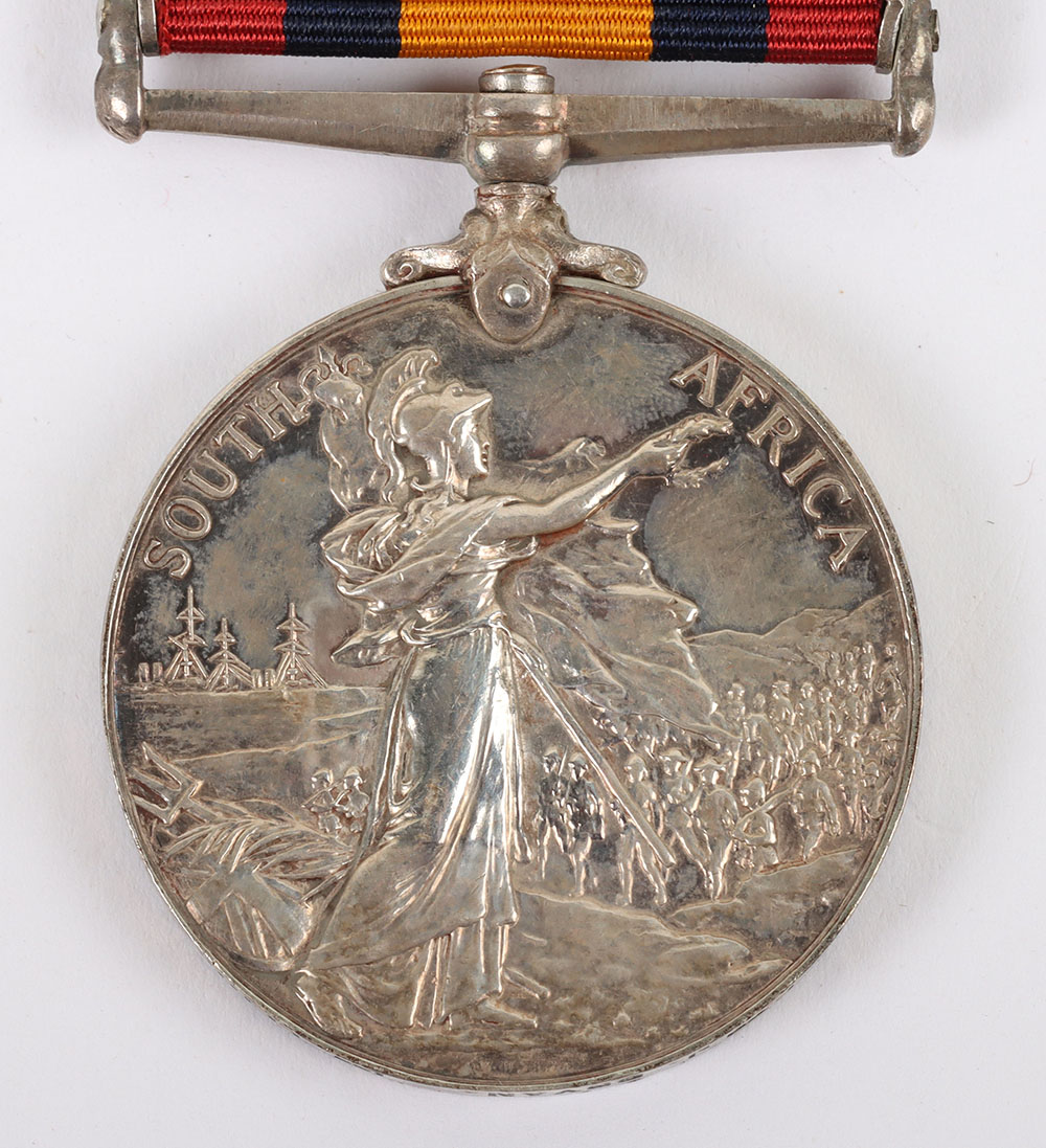 An interesting 3-clasp Queens South Africa medal to a recipient in the Leinster Regiment who was sen - Bild 6 aus 6