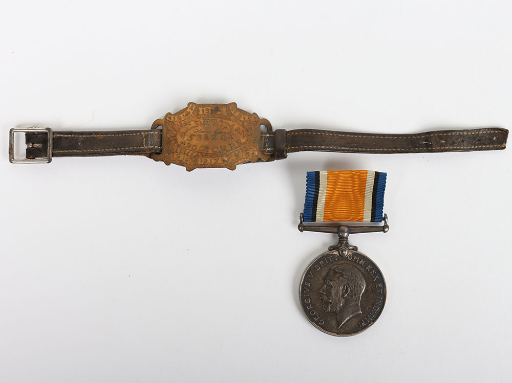 WW1 British War Medal and Identity Disc Royal Engineers