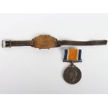 WW1 British War Medal and Identity Disc Royal Engineers