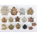 Collection of Canadian cap badges
