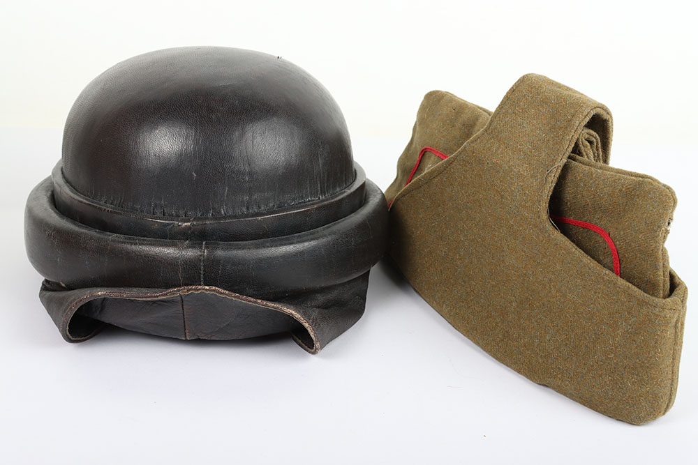 WW2 M35 Spanish Tank Helmet - Image 5 of 7