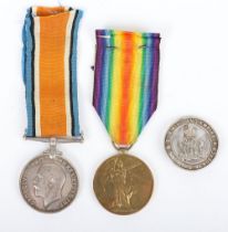 A Great War Pair of Medals to the Royal Artillery with the recipients Silver War Badge