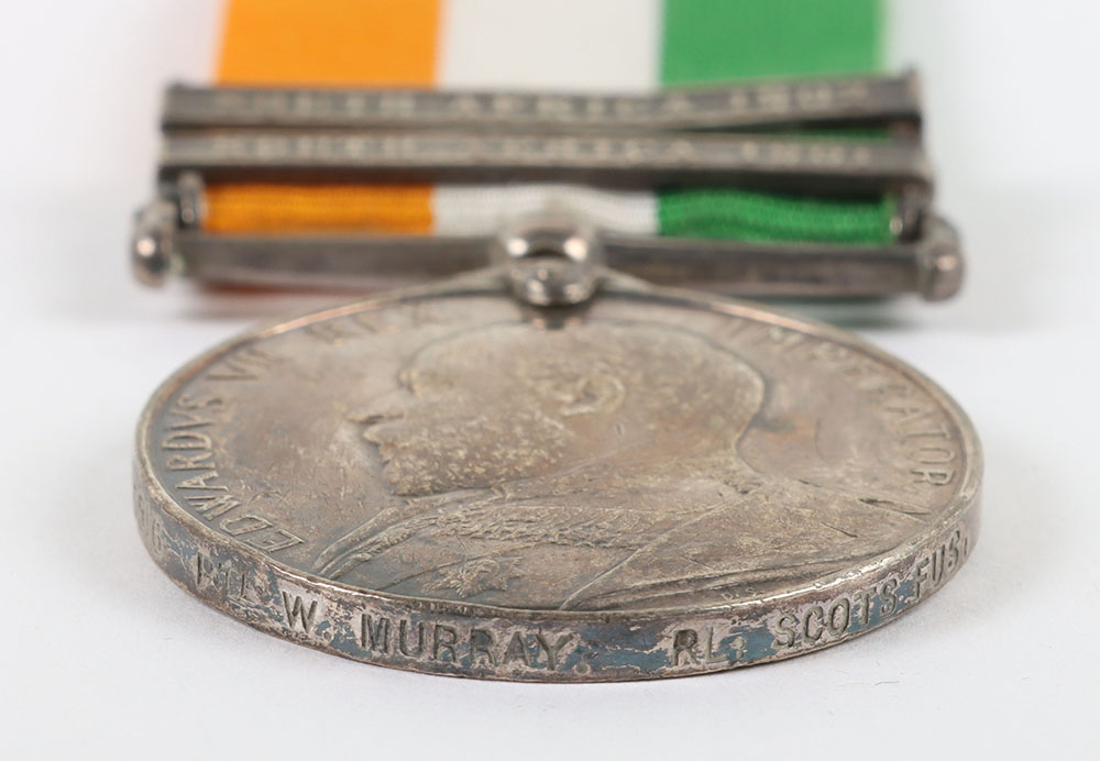 A single Kings South Africa medal to the Royal Scots Fusiliers - Bild 4 aus 6