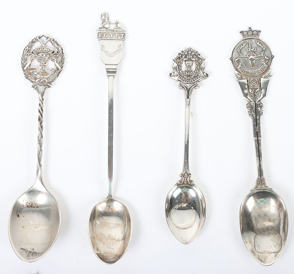 Hallmarked  Silver Regimental Spoons - Image 2 of 6