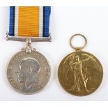 WW1 British Medal Pair Queens Royal West Surrey Regiment