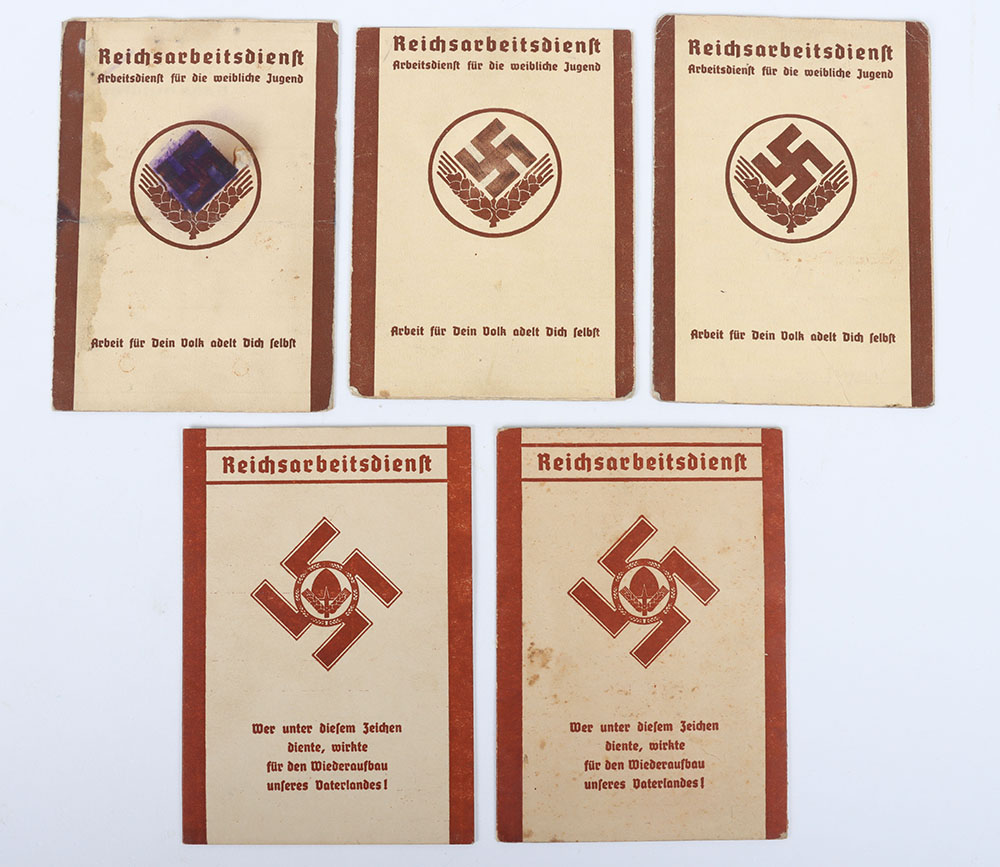 Third Reich German RAD Identity Cards - Bild 2 aus 5