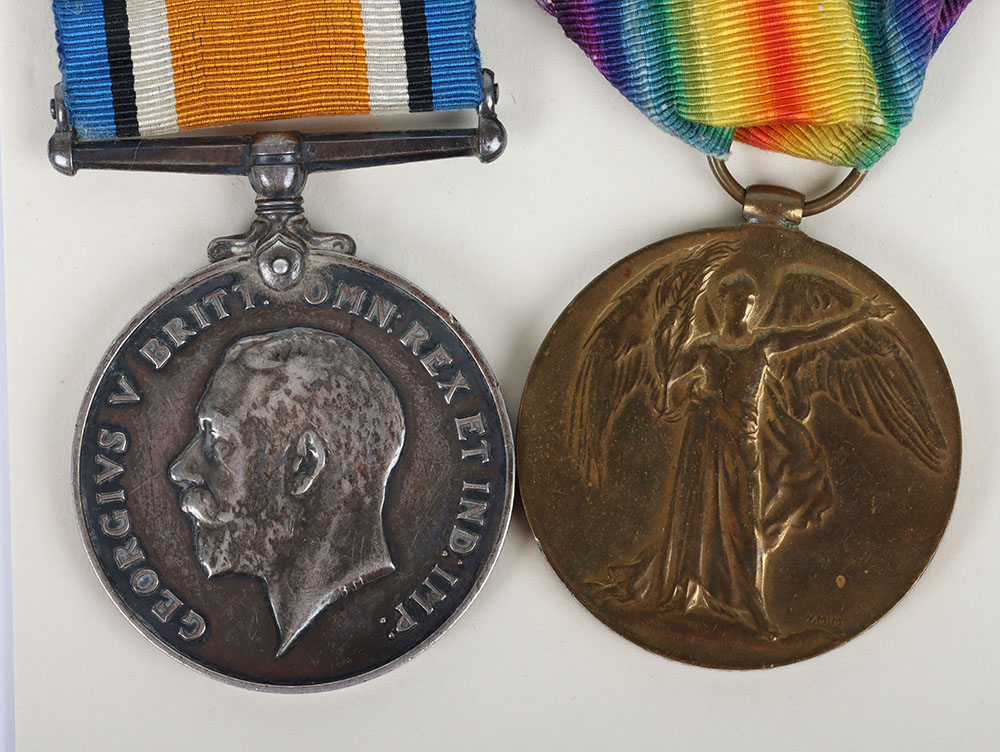 A Great War pair of medals to the Hampshire Regiment - Image 2 of 4