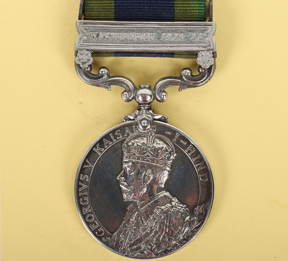 Indian General Service medal to the Border Regiment for the Waziristan campaign - Image 2 of 4