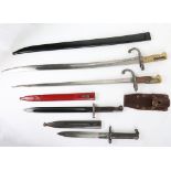 French Chassepot bayonet and others