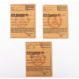 Third Reich German SA Ausweis Cards