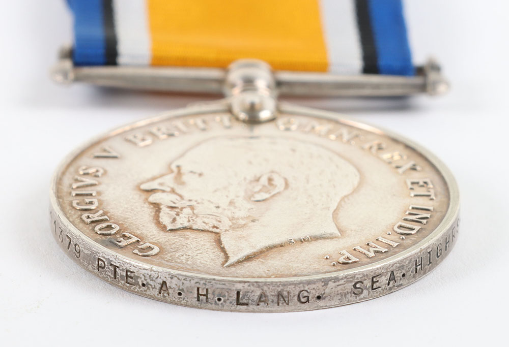 WW1 British War Medal 1918 Casualty Seaforth Highlanders - Image 2 of 3
