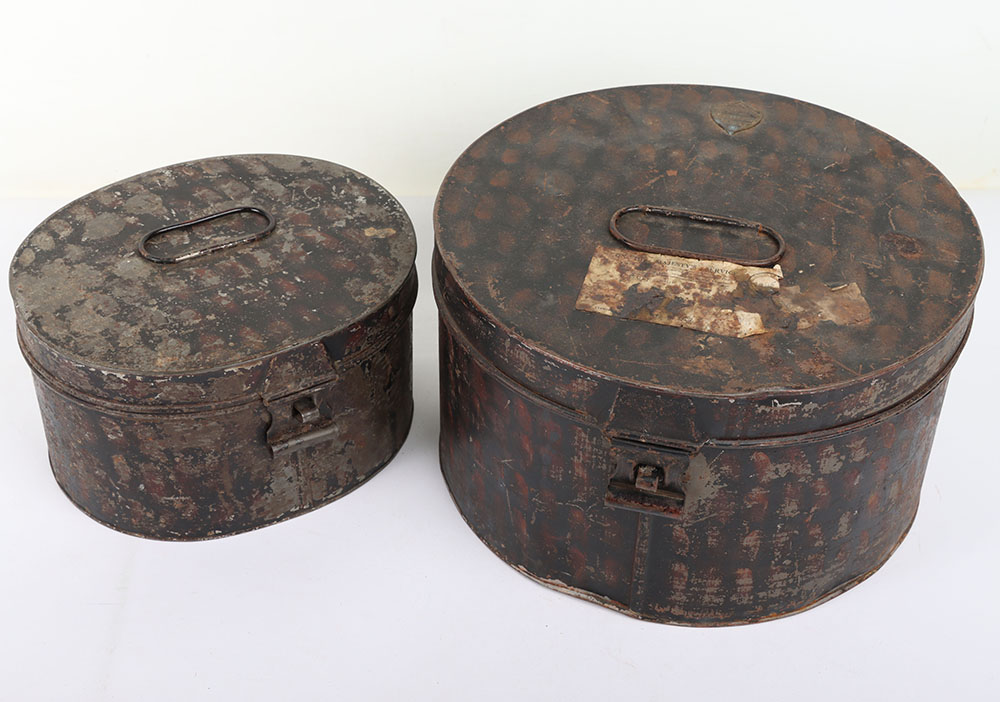 British Military Headdress Storage Tins