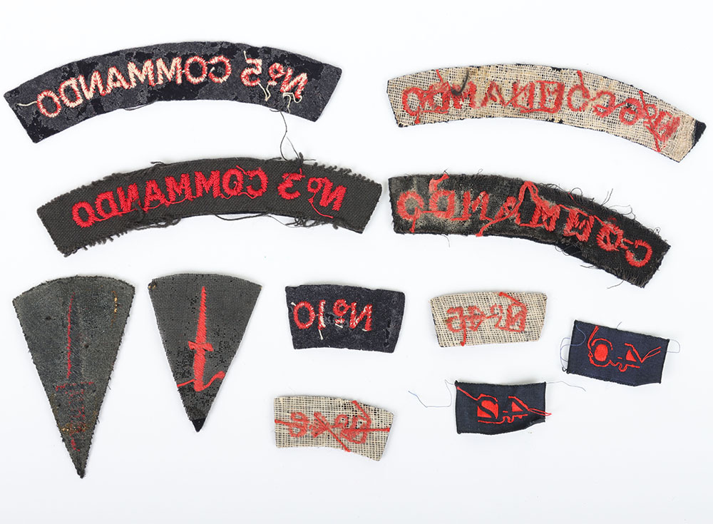 Selection of cloth shoulder and arm badges to the Royal Marines. - Image 2 of 2