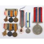 A mixed collection of medals