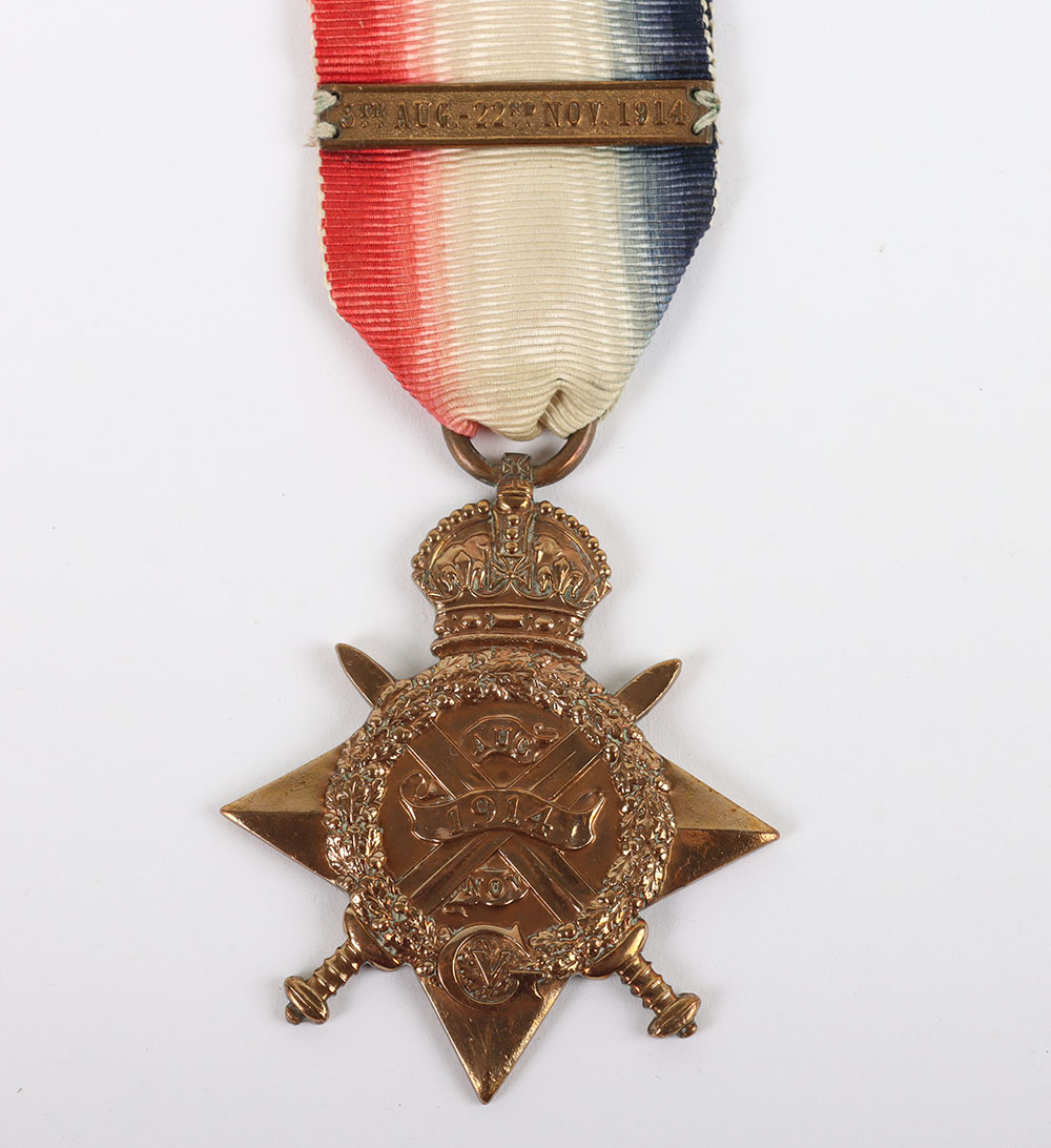 A 1914 Star medal to a recipient in the Royal Field Artillery who was killed in action in October 19