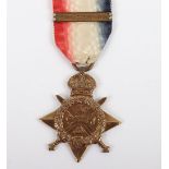 A 1914 Star medal to a recipient in the Royal Field Artillery who was killed in action in October 19