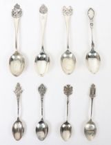 Hallmarked Silver Regimental Spoons