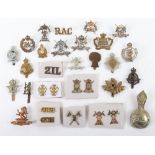 Good Selection of British Cavalry & Yeomanry Cap, Collar Badges and Shoulder Titles