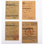Third Reich German SA Ausweis Cards