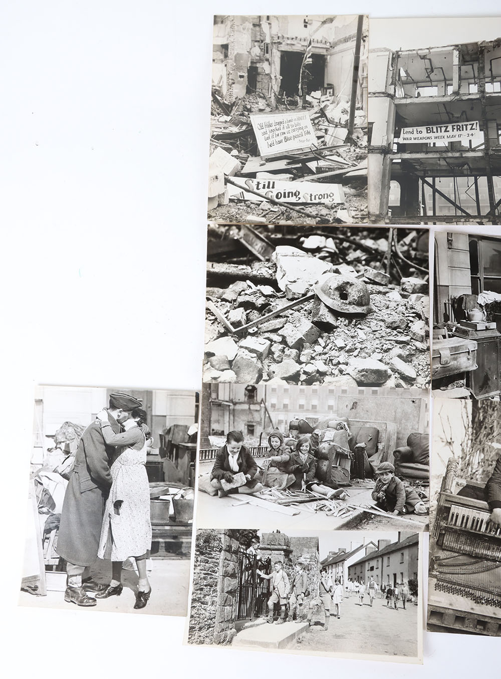 Small Grouping of WW2 Home Front Blitz Press Photographs - Image 2 of 3