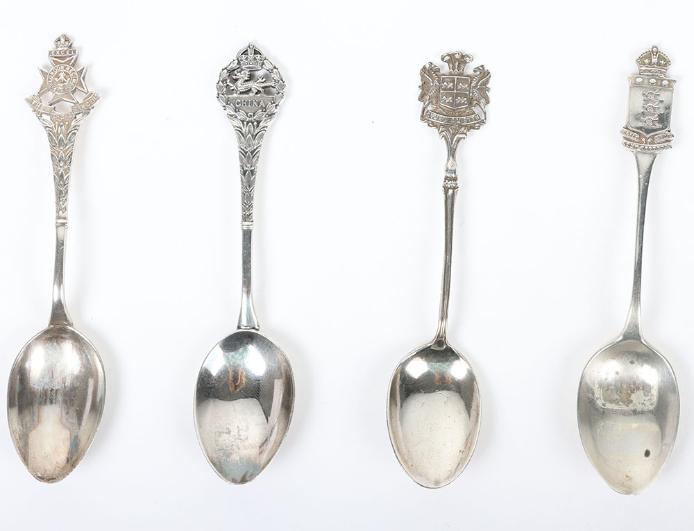 Hallmarked  Silver Regimental Spoons - Image 3 of 6