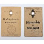 Third Reich German Hitler Youth HJ ID Cards