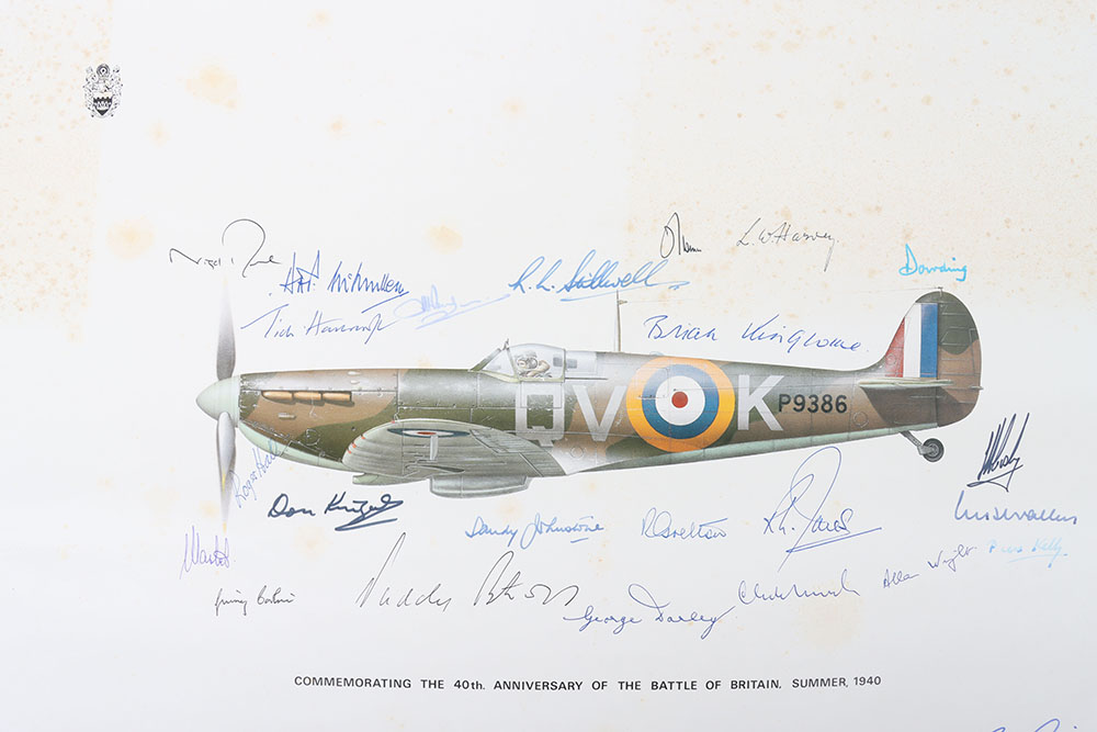 Battle of Britain Signed Print Limited Edition - Image 3 of 4
