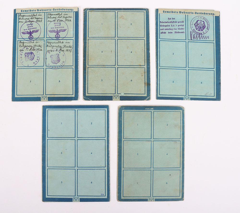 Third Reich German RAD Labour Service Identity Cards - Image 4 of 6