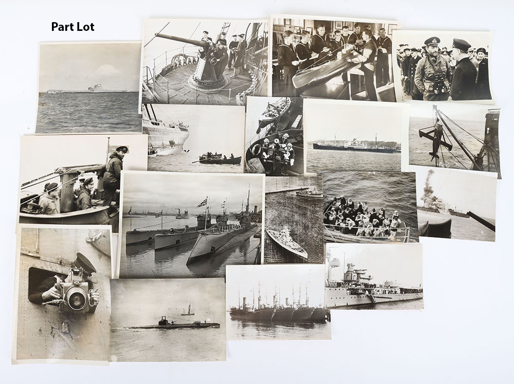 Grouping of WW2 Press Photographs of Royal Navy and Submarine Interest