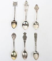 Hallmarked Silver Regimental Spoons