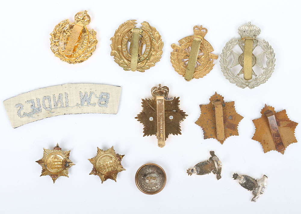 Grouping of West Indian metal, anodised cap, button,cloth & collar badges - Image 2 of 3