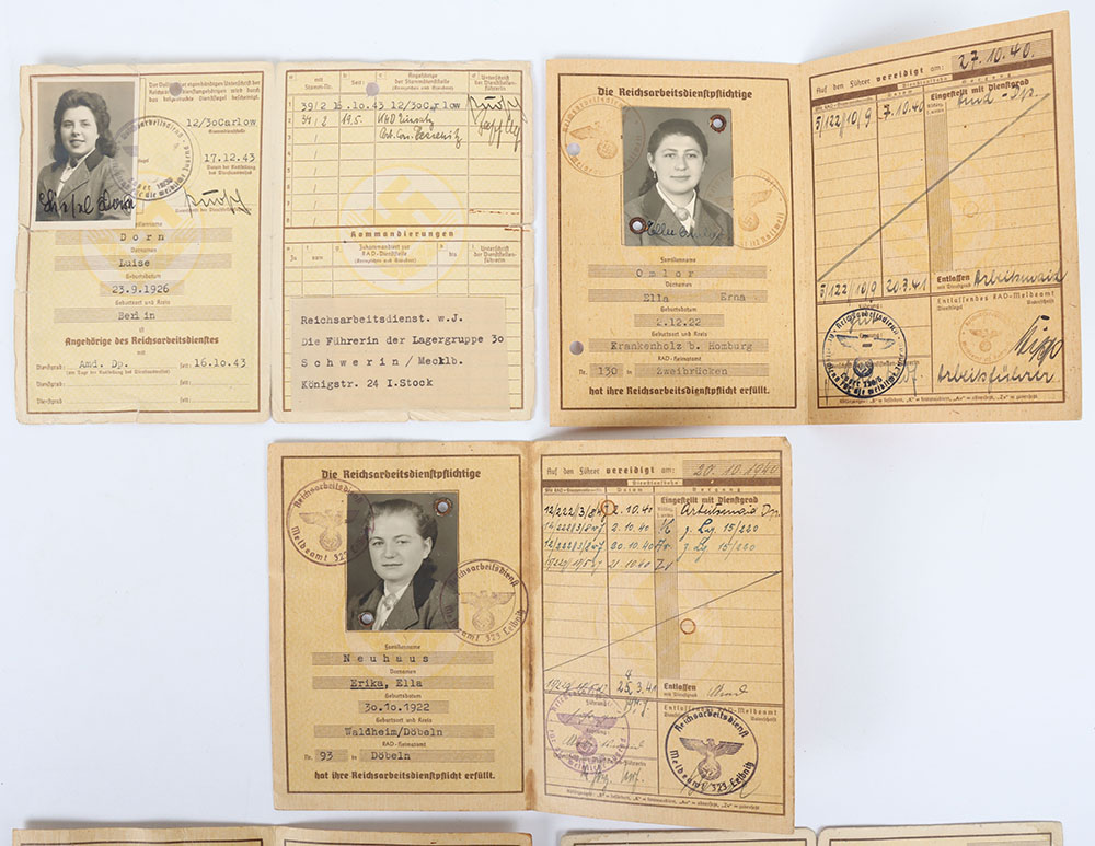 Third Reich German RAD Labour Service Female Identity Cards - Image 5 of 5