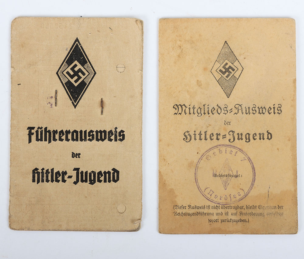 Third Reich German Hitler Youth ID Cards - Bild 2 aus 4