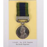 Indian General Service medal to the Border Regiment for the Waziristan campaign