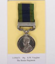 Indian General Service medal to the Border Regiment for the Waziristan campaign