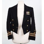 WW2 British Royal Navy Fleet Air Arm Officers Mess Jacket with Miniature Medals