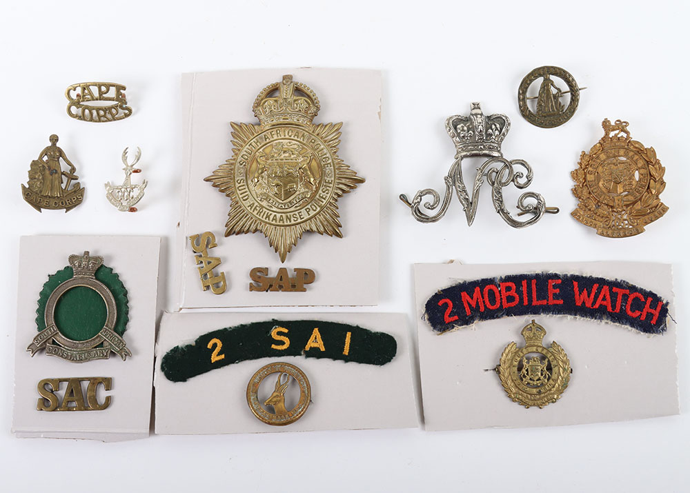 Grouping of South African Military Badges