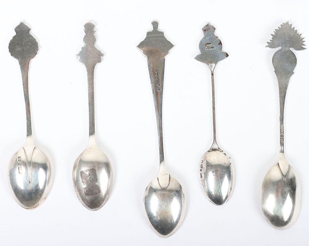 Hallmarked  Silver Regimental Spoons - Bild 6 aus 6