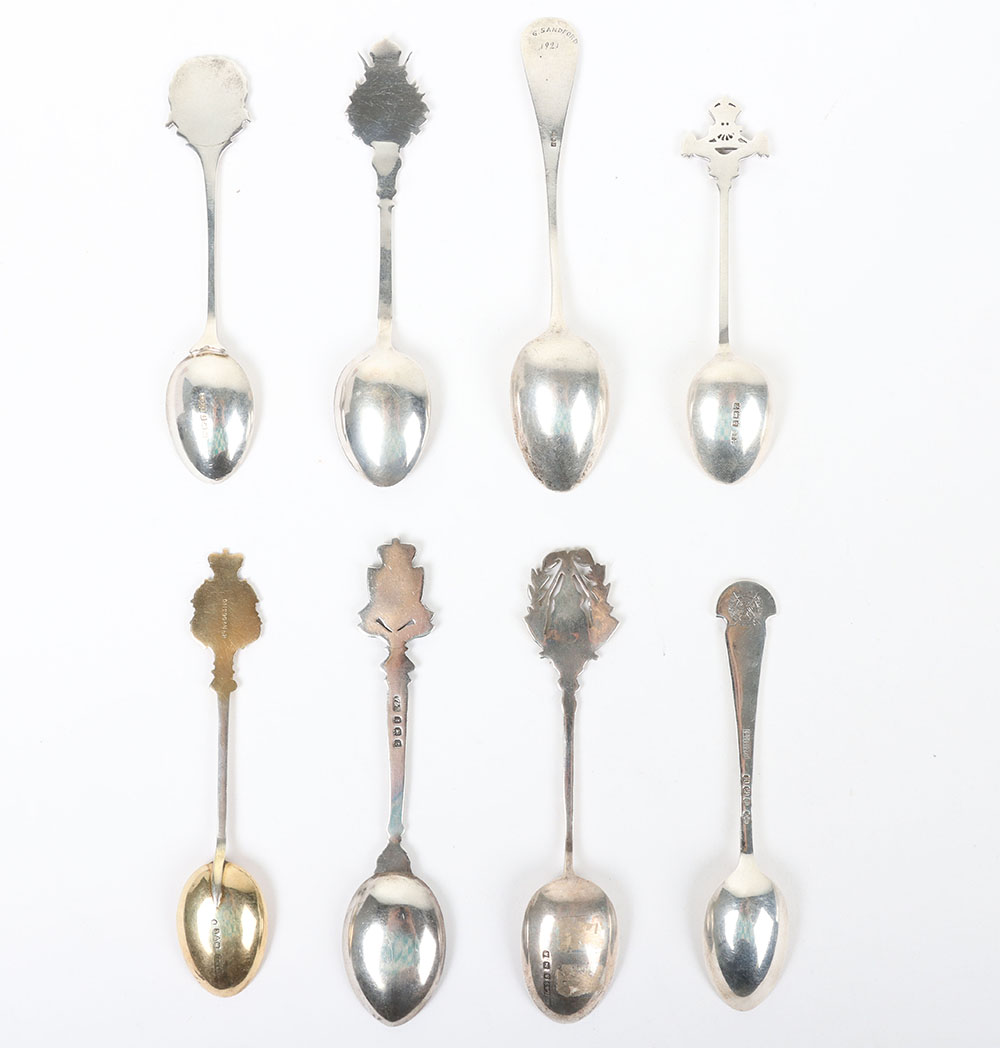 Hallmarked  Silver Regimental Spoons - Image 4 of 6