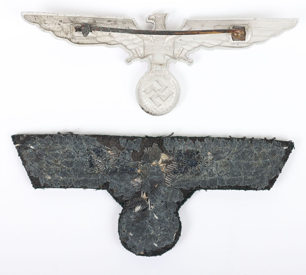 WW2 German Tunic Breast Eagles - Image 3 of 4