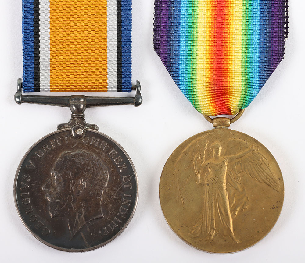 WW1 British Medal Pair Royal West Kent Regiment