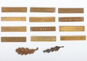 Grouping of British Campaign Medal bars