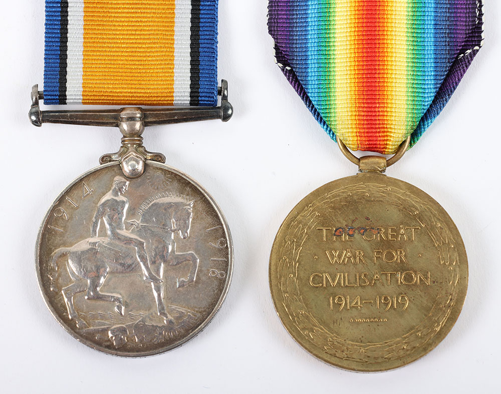 WW1 British Medal Pair Royal West Kent Regiment - Image 3 of 3